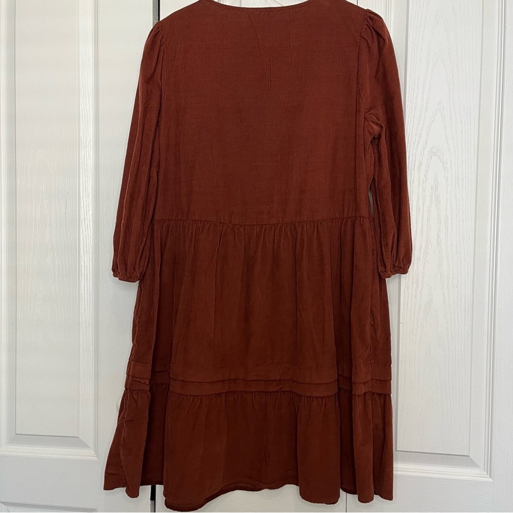 Rust Red Women's Dress - Picture 6 of 6